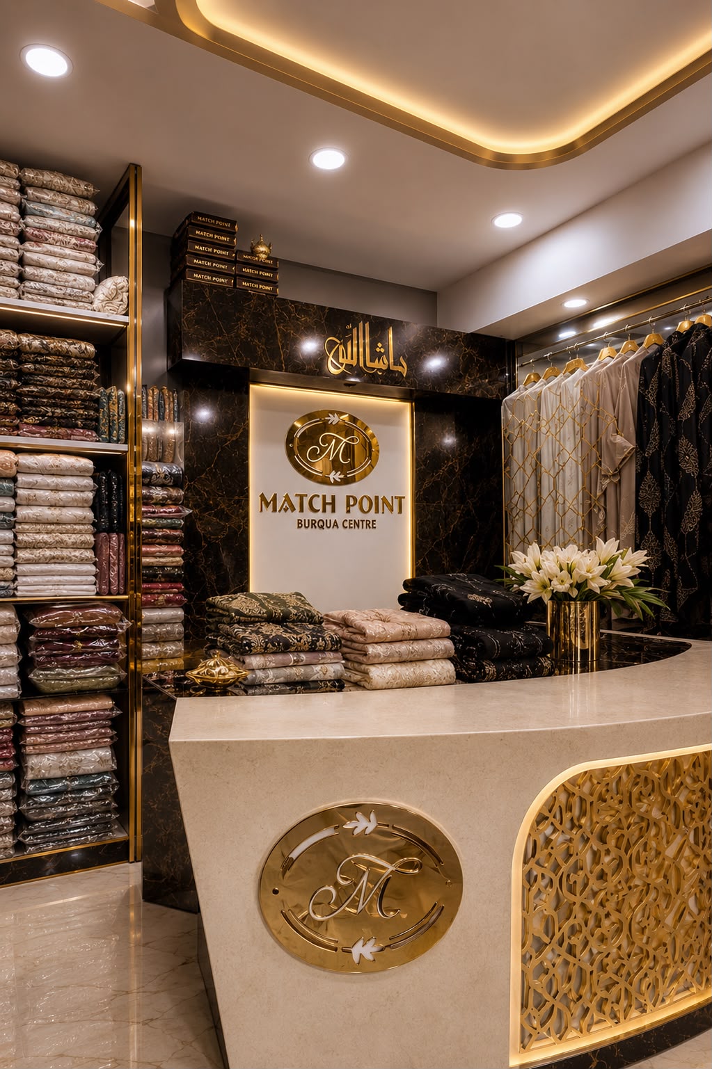 Dupatta collection display